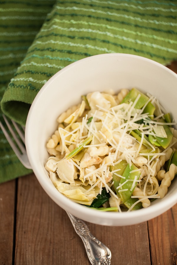 Lemony Spring Vegetable Pasta