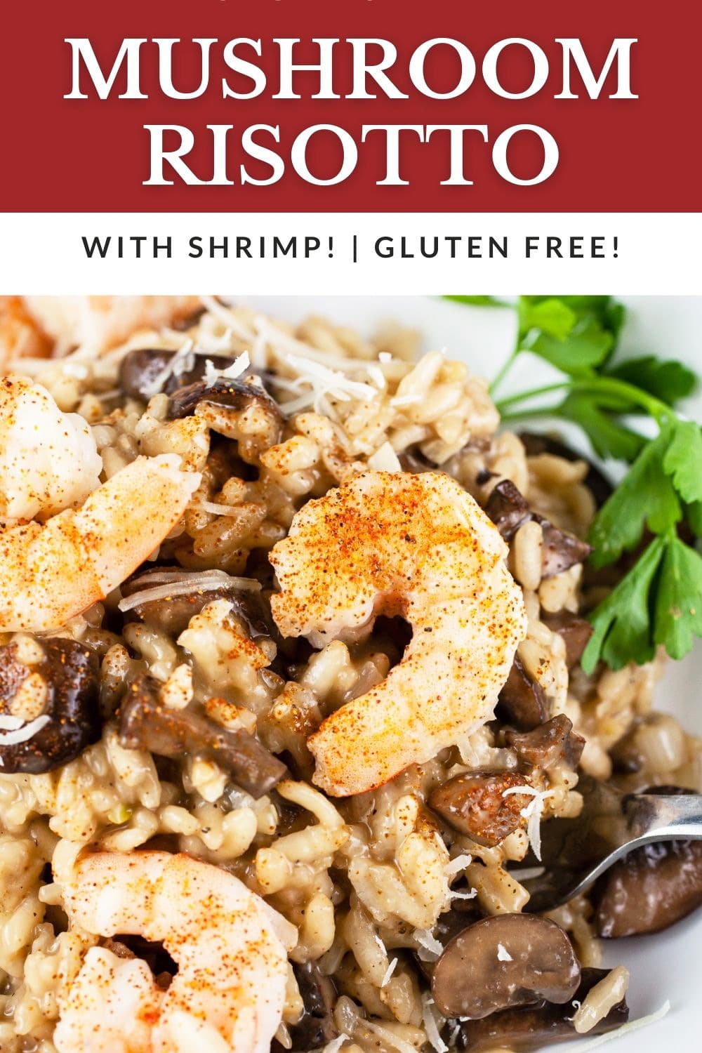 Mushroom Shrimp Risotto | The Rustic Foodie®