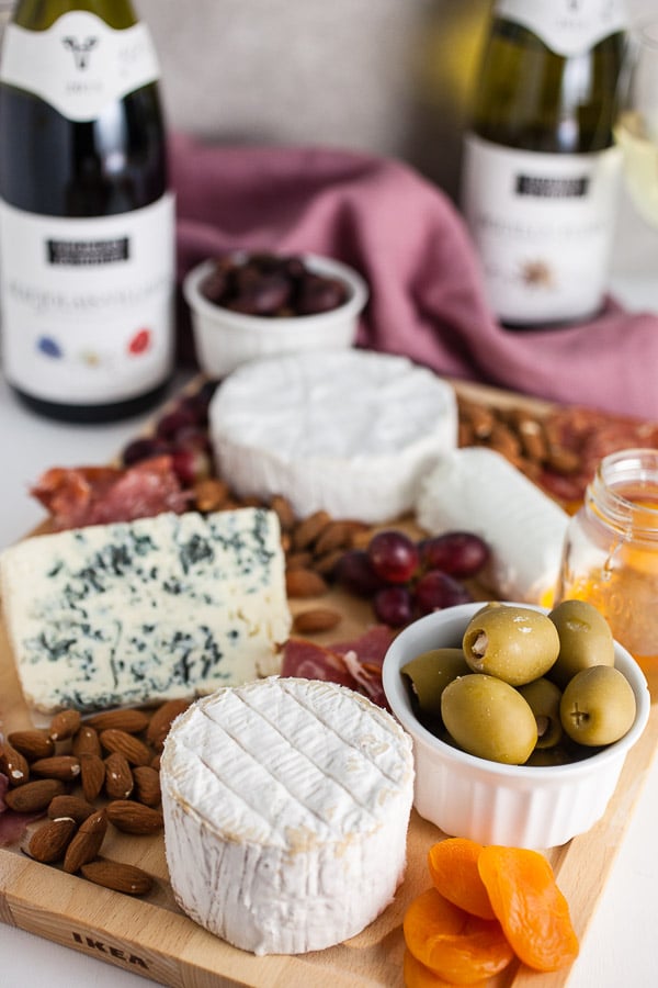 French Inspired Holiday Cheese Board