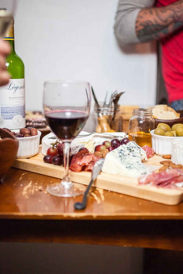 French Inspired Holiday Cheese Board