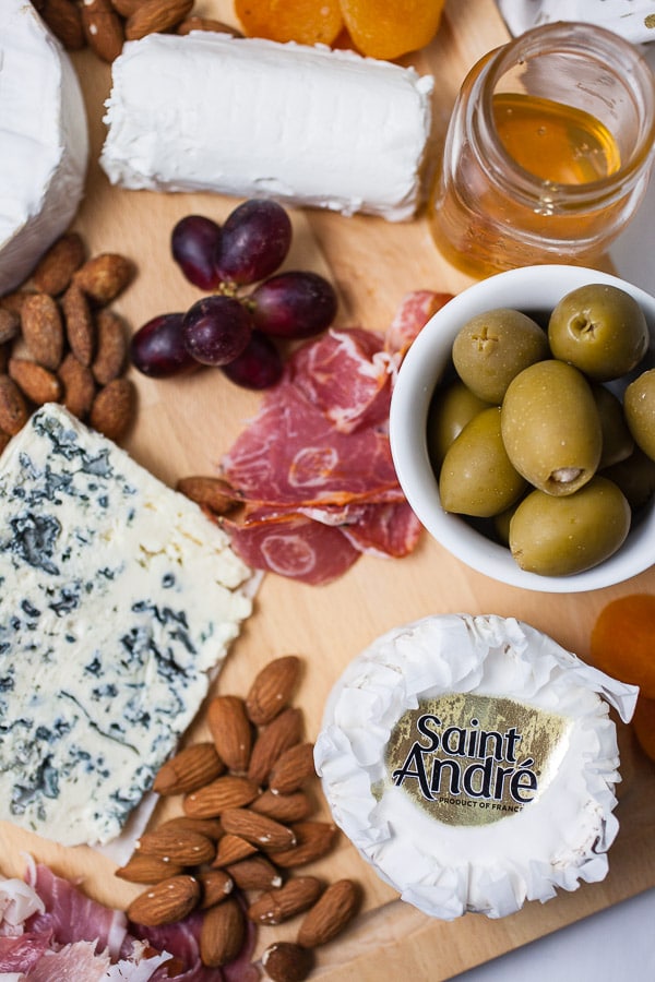 French Inspired Holiday Cheese Board