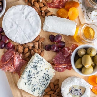 French Inspired Holiday Cheese Board