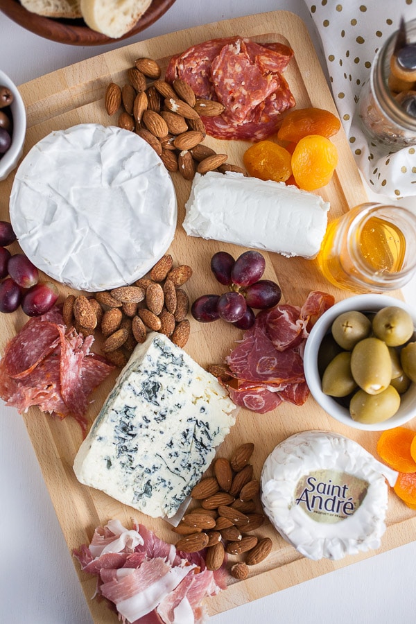 French Inspired Holiday Cheese Board