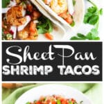 Sheet Pan Shrimp Tacos with Pico de Gallo