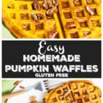 Easy Homemade Pumpkin Waffles
