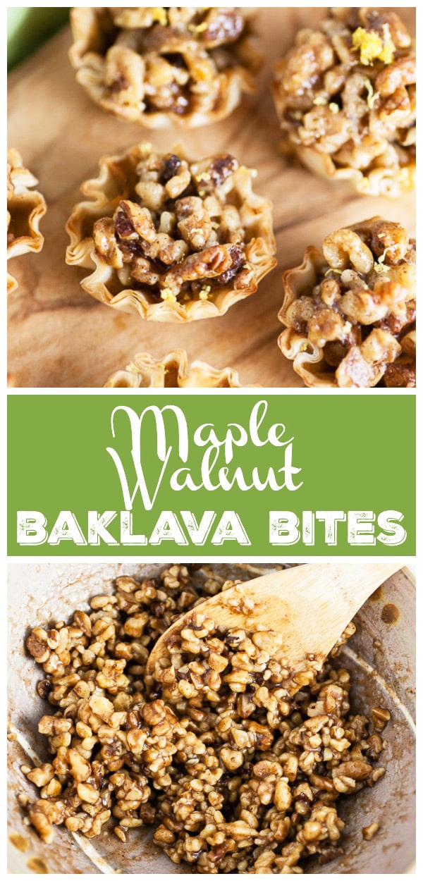 Baklava Tarts with Maple Syrup and Walnuts The Rustic Foodie®