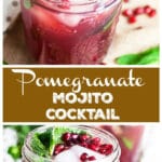 Pomegranate Mojito Cocktail #TheRusticFoodie