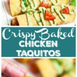 Baked Chicken Taquitos