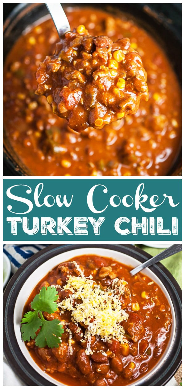 Slow Cooker Turkey Chili (Gluten Free) The Rustic Foodie®