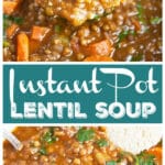 Instant Pot Lentil Soup