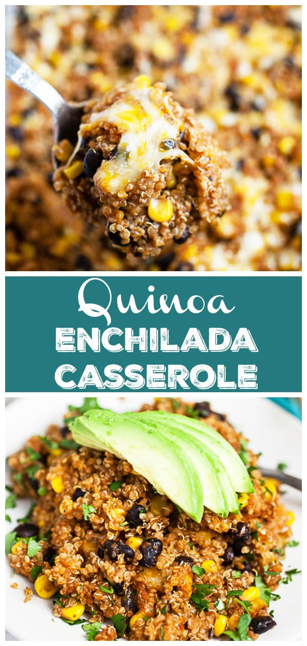 Quinoa Enchilada Casserole (Vegetarian) The Rustic Foodie®