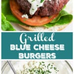 Grilled Blue Cheese Burgers