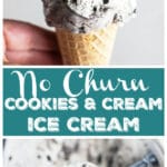 No Churn Cookies and Cream Ice Cream