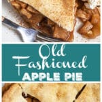 Rustic Old Fashioned Apple Pie