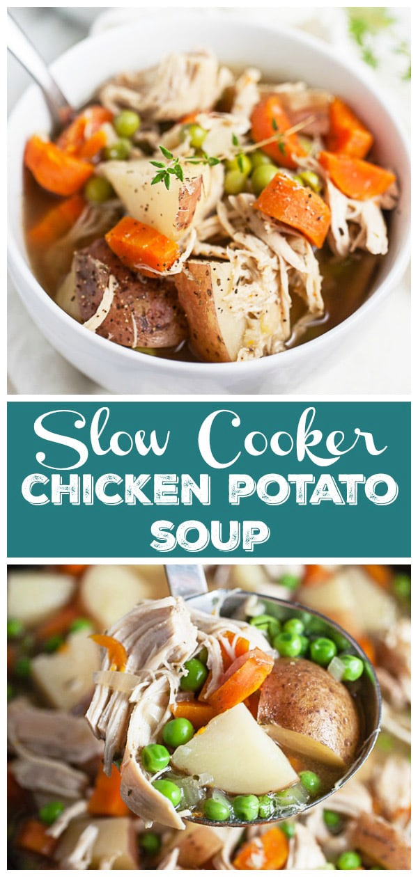 Slow Cooker Chicken Potato Soup (No Dairy) The Rustic Foodie®
