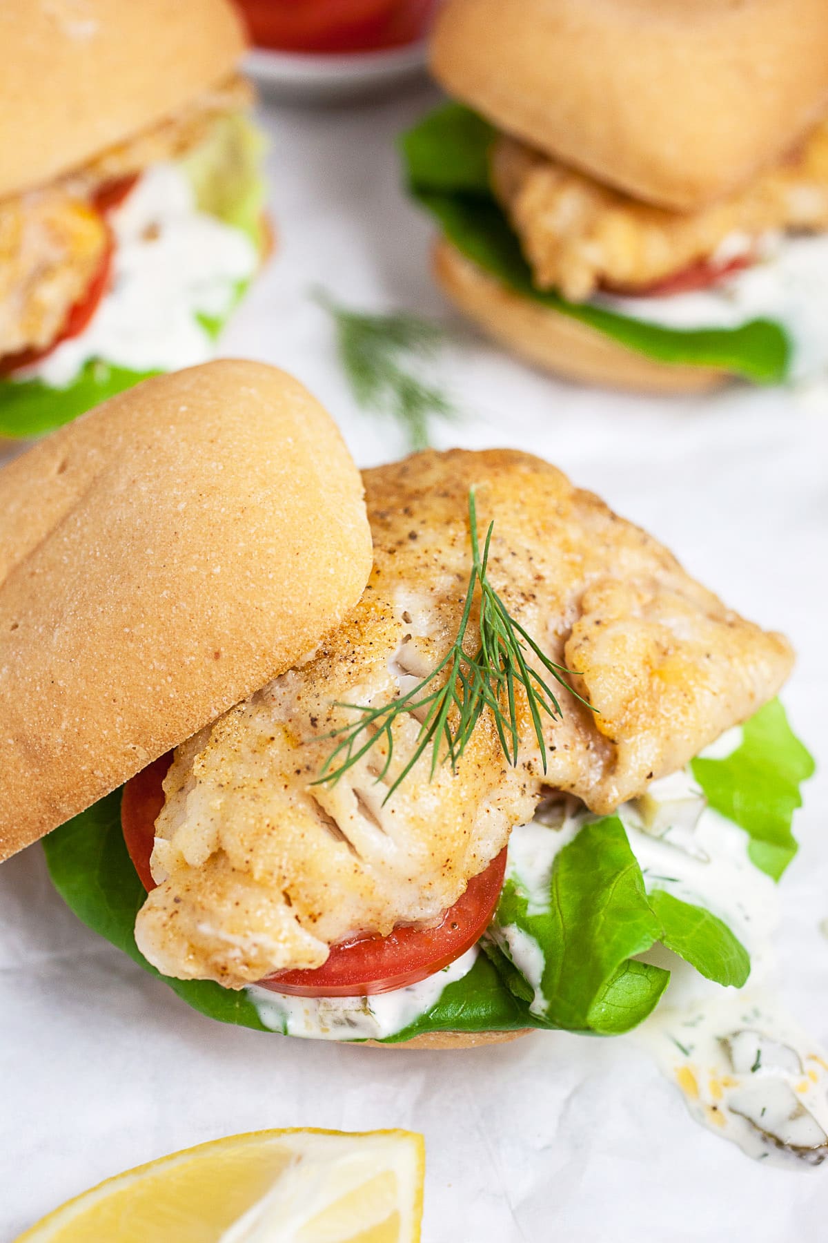 Pan Fried Walleye Sandwich The Rustic Foodie®