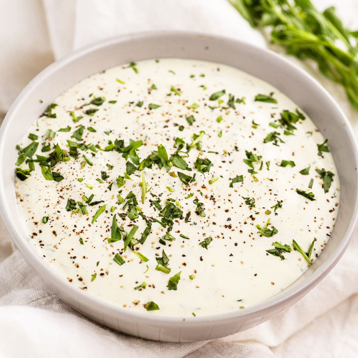 Creamy Lemon Tarragon Dipping Sauce | The Rustic Foodie