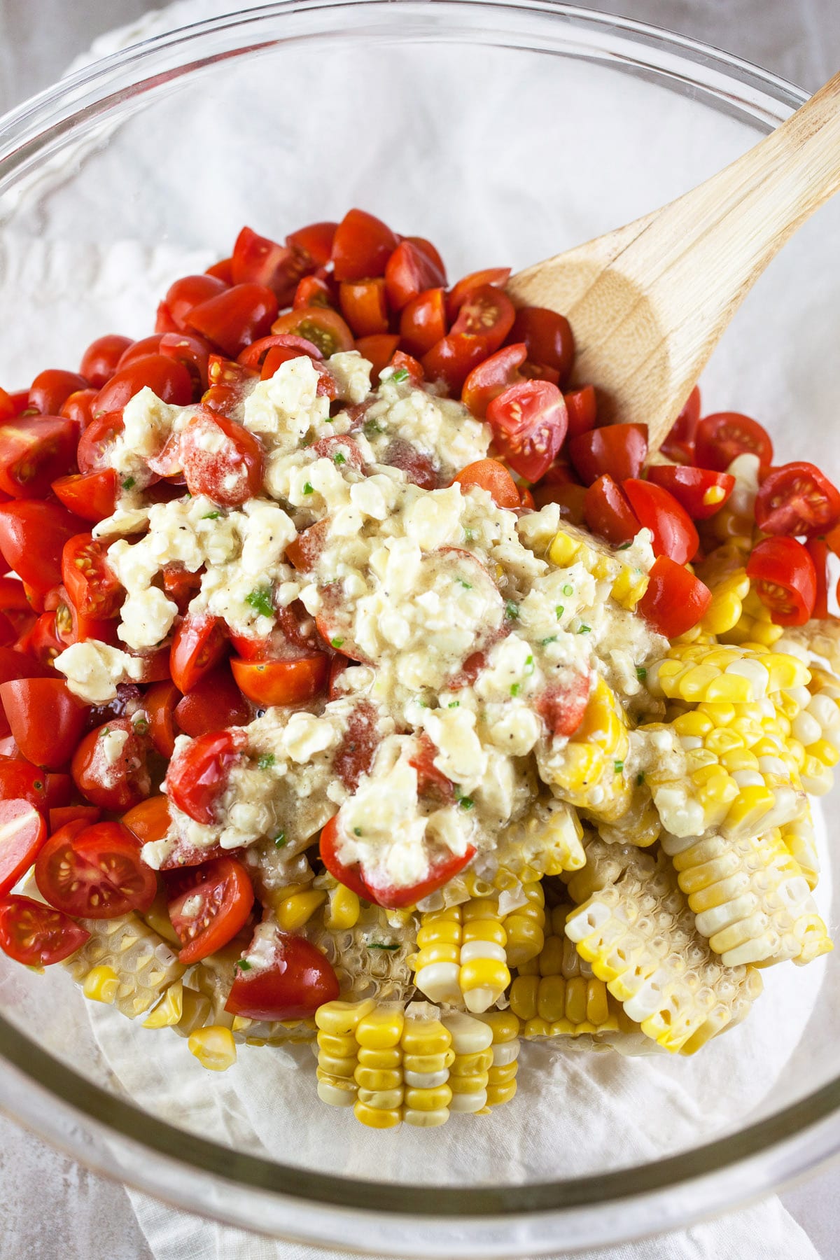 Grilled Corn Salad with Feta Dressing The Rustic Foodie®