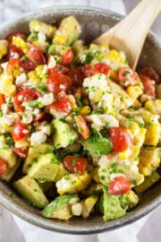 Grilled Corn Salad with Feta Dressing | The Rustic Foodie®