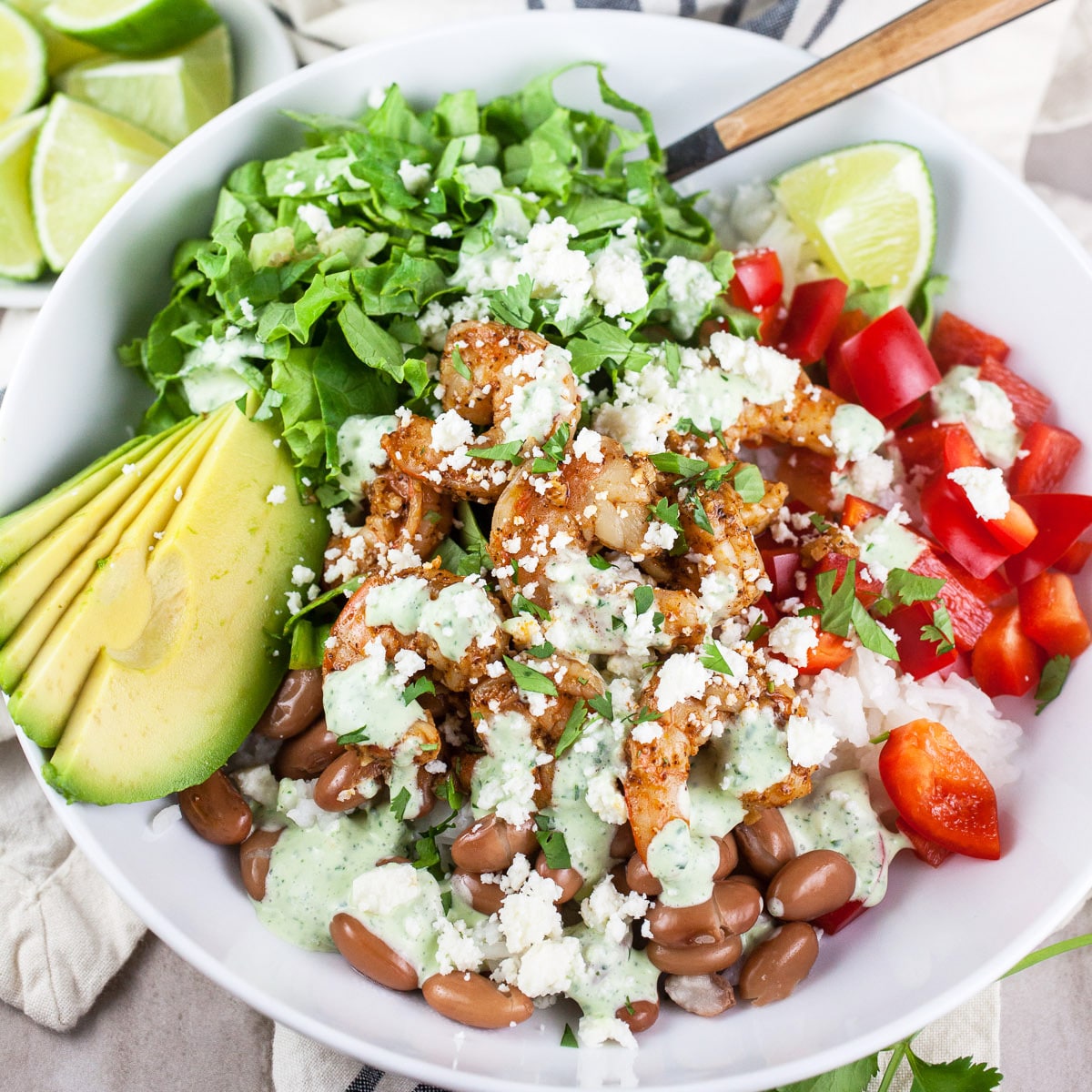 Mexican Rice Bowls with Shrimp | The Rustic Foodie®