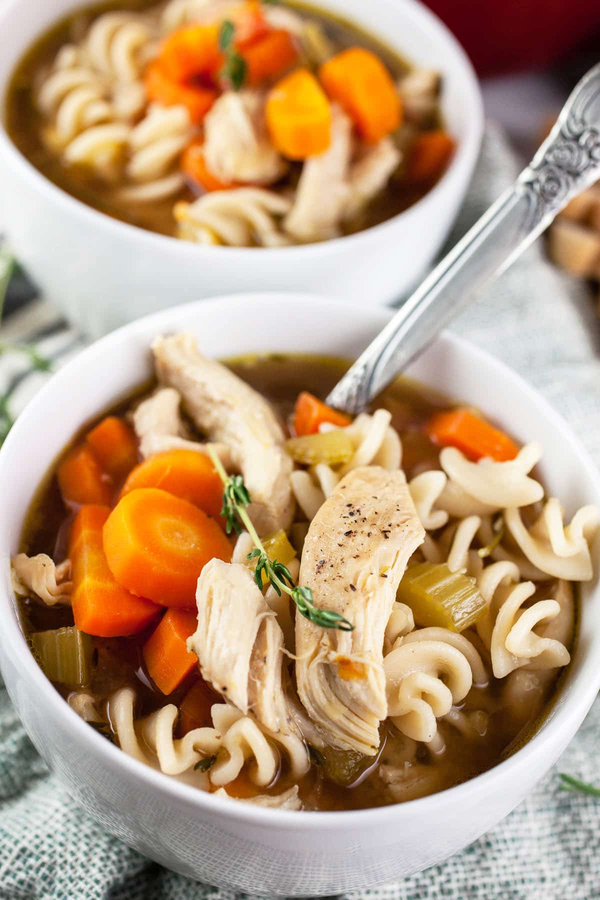Dutch Oven Chicken Noodle Soup The Rustic Foodie®