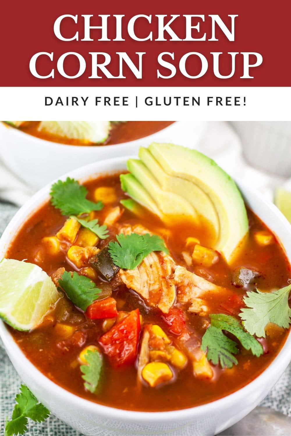 Slow Cooker Chicken Corn Soup The Rustic Foodie®