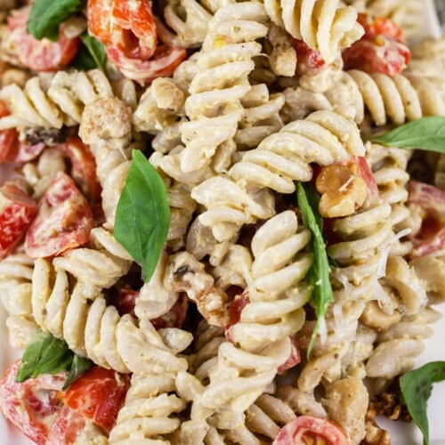 Summer Pesto Pasta Salad (Gluten Free) The Rustic Foodie®
