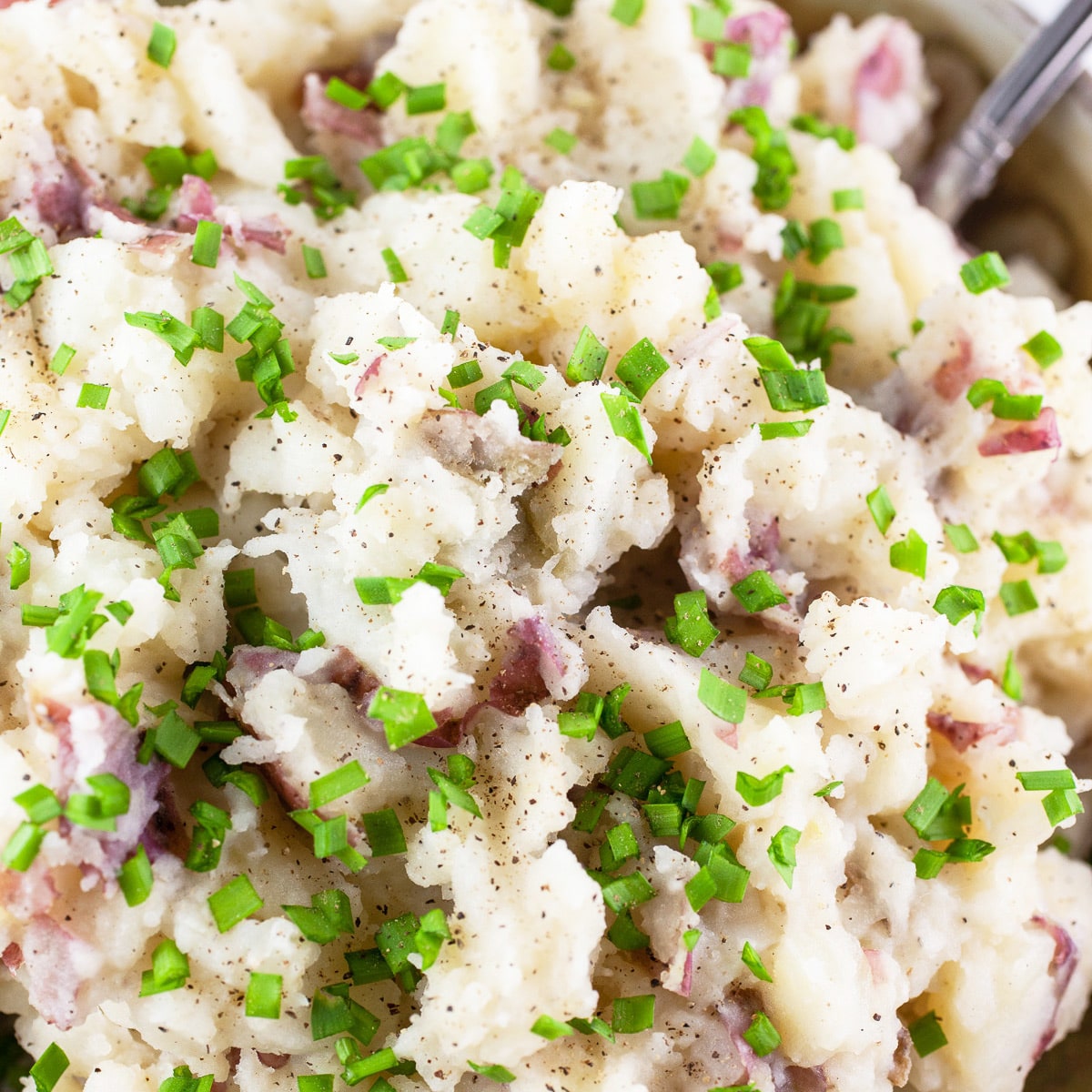 Buttermilk Mashed Red Potatoes | The Rustic Foodie®