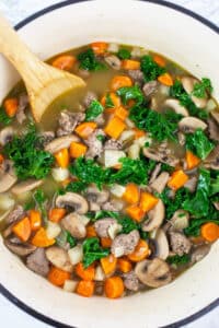 Fennel Sausage Mushroom Soup | The Rustic Foodie®