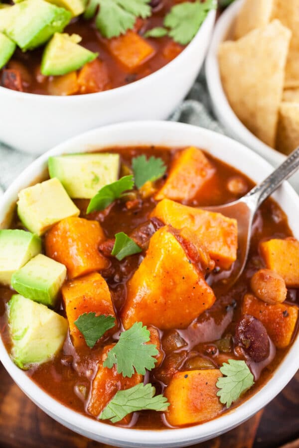 Slow Cooker Veggie Chili | The Rustic Foodie®