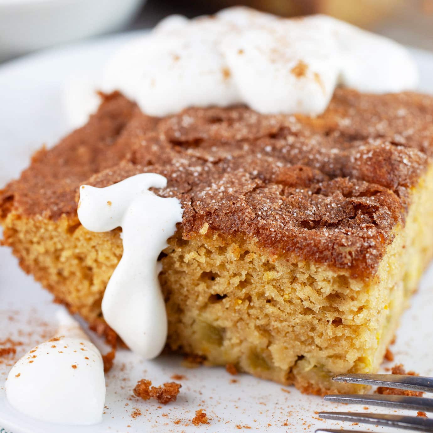 Gluten Free Rhubarb Cake with Buttermilk